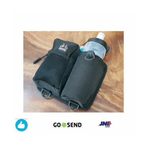 Handle bag Sepeda lipat Brompton tempat minum Sepeda lipat Tas minum sepeda lipat brompton Hitam
