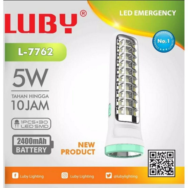 COD Senter Emergency Led Super Terang Luby L-7762