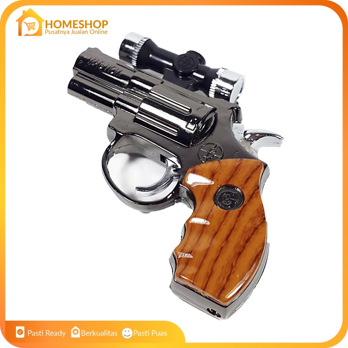 Korek Api Pistol Gas Bara Multifungsi Senter Laser Lighter