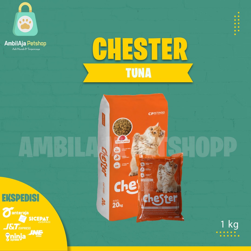 Makanan kucing  Chester Tuna Cat Food 1kg