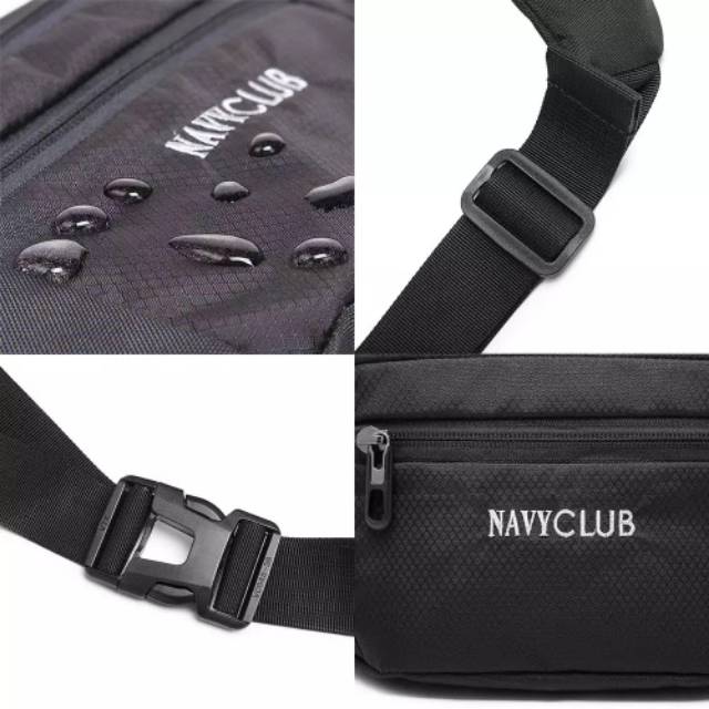 Tas pinggang waist bag tahan air waterproof Navy Club original FJCF 60NC36