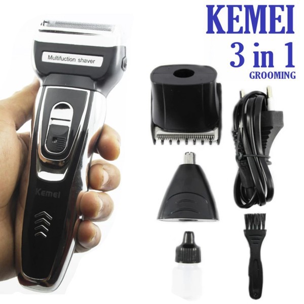 Shaver Kemei KM-5558 Grooming Alat Cukur Kumis Jenggot Bulu Hidung