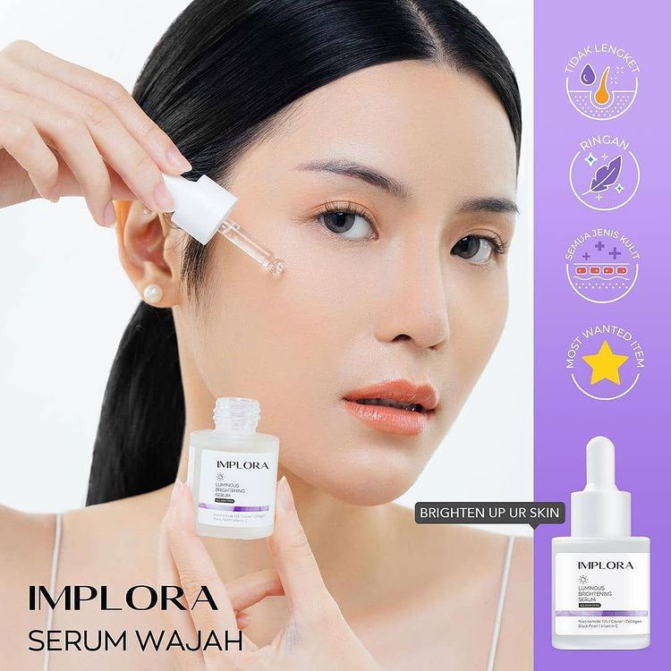 SERUM IMPLORA ACNE SERUM / BRIGTENING LUMINOUS / MIDNIGHT SERUM / PEELING SERUM / HYDRATING / BAKUCHIOL / RETINOL