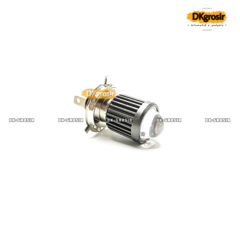 IBRIGHT - Lampu Depan tipe laser - Lampu Utama Laser LED  H4 - JAUH KUNING DEKAT PUTIH - High Low - Motor Vixion MOGE-3