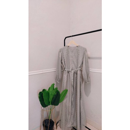 Aline Dress/ Gamis Brukat Pesta