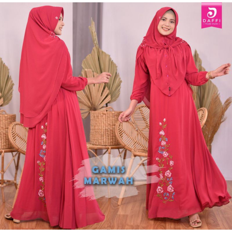 Gamis Marwah Series Daffi gamis cantik kekinian berkualitas ORI Daffi