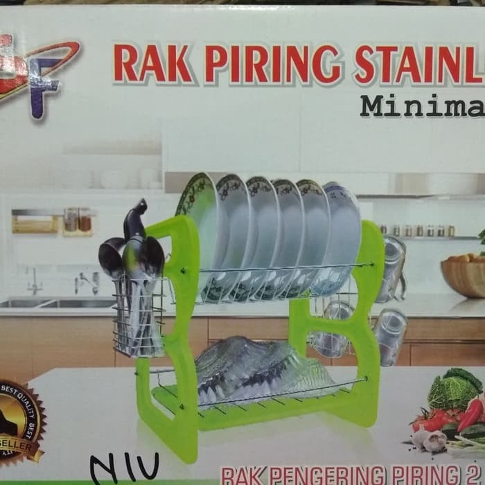 Rak Piring Stainless Steel 2 Susun / Dish Drainer GSF G 3350 minimalis