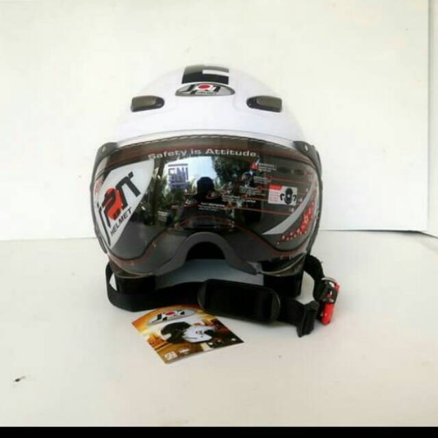 Helm bogo retro jpn momo kaca pilot