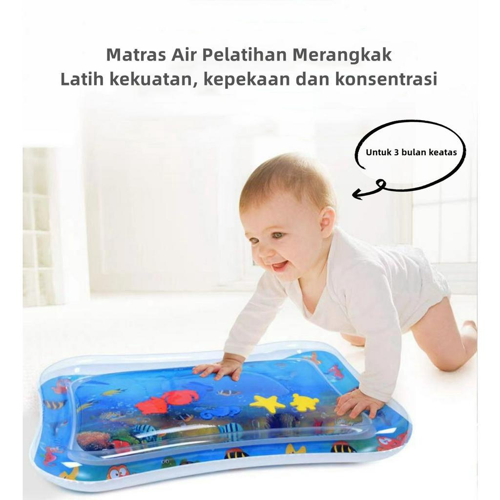 Mainan Matras Air Baby Water Playmat Matras Air Bayi Mainan Edukasi Portable Water Playmat Baby WJ15