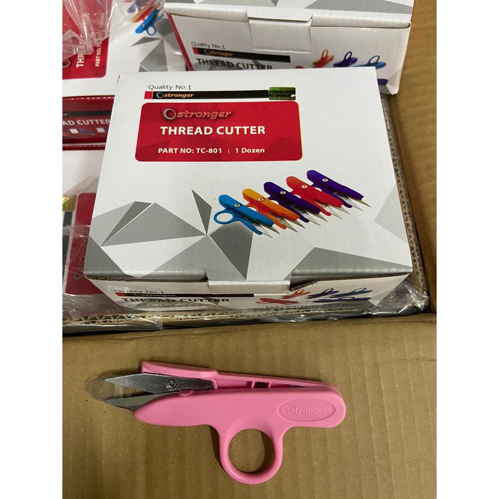 Thread Cutter Gunting Potong Benang Dengan Handle Jari Gunting Cekris - Random Colour