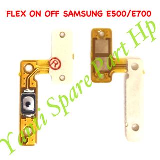 Flexible On Off Samsung E5 E7 E500 E700 Original New