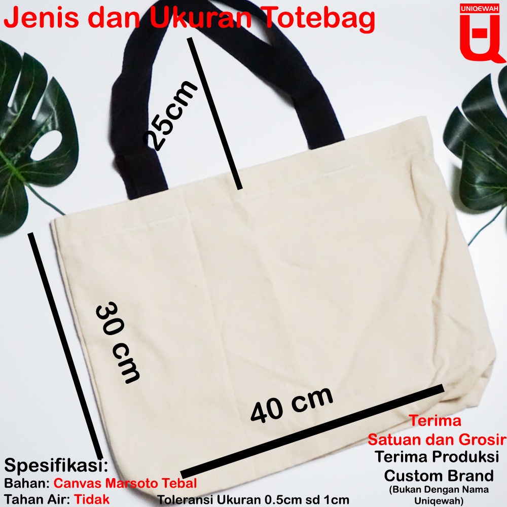 Sablon/ Custom Totebag Kanvas