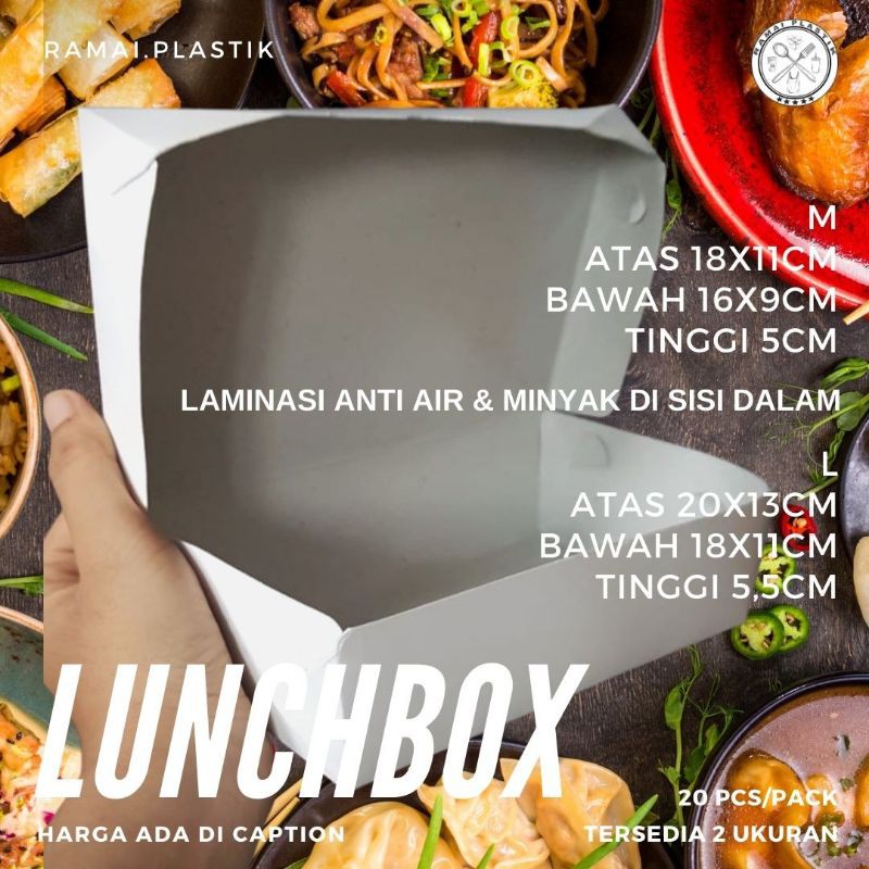 

Dus laminasi/ Lunch box PUTIH isi 50 lembar