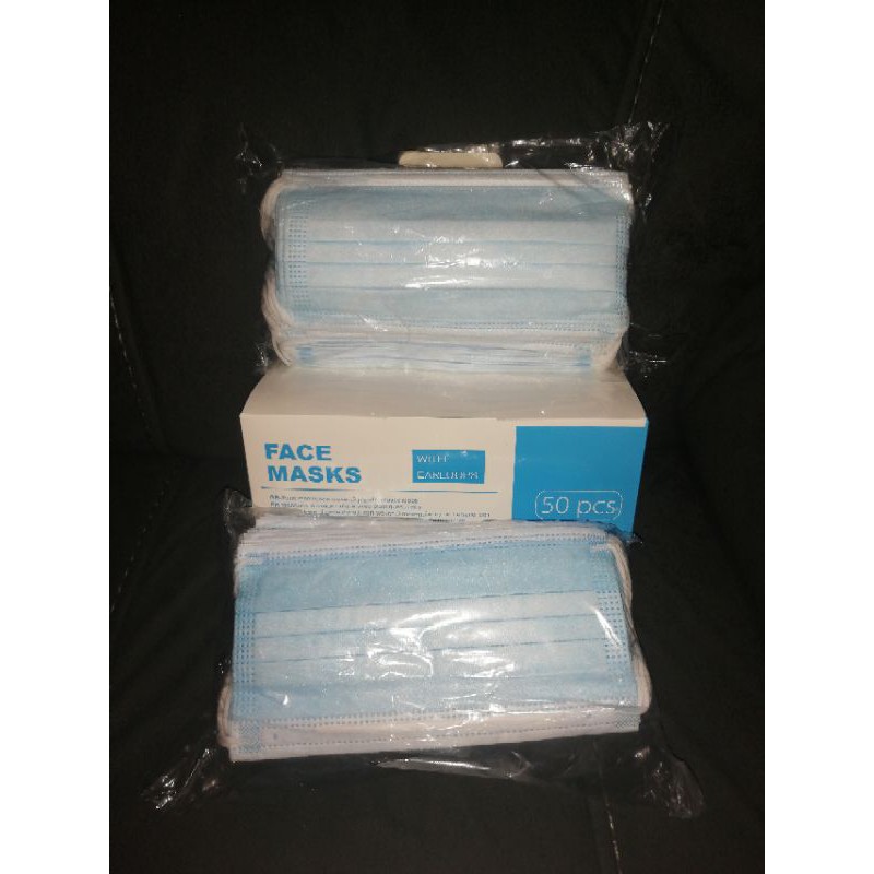 Masker 3 ply surgical face mask isi 50 pcs