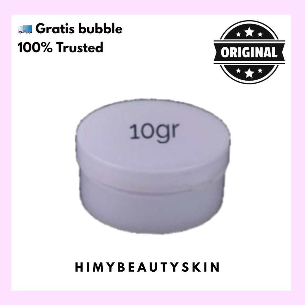 Pot jar kosong Salep Pot sample Pot Urin 10 gram tutup putih