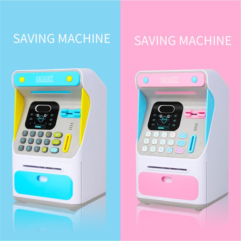 Mary Kids Lovely Electronic Money Bank Piggy Bank Mainan Pelatihan Otak Mainan Keuangan Portabel Mainan ATM Anak Untuk Bermain