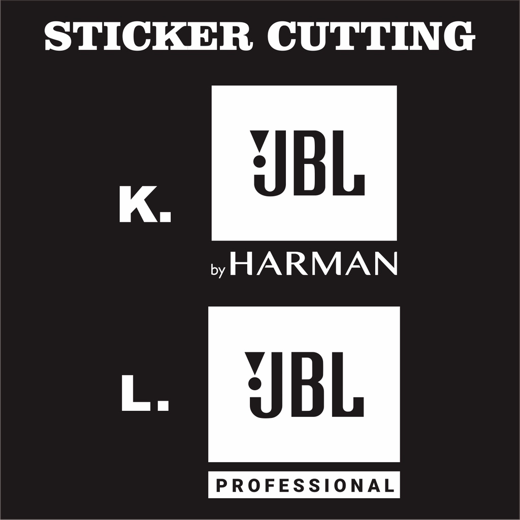 Sticker Cutting Audio Music /JBL,Mackie,DLL