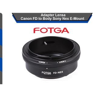 FOTGA FD-NEX Adapter Lens Mount, Lensa Adaptor Canon FD to Sony E NEX