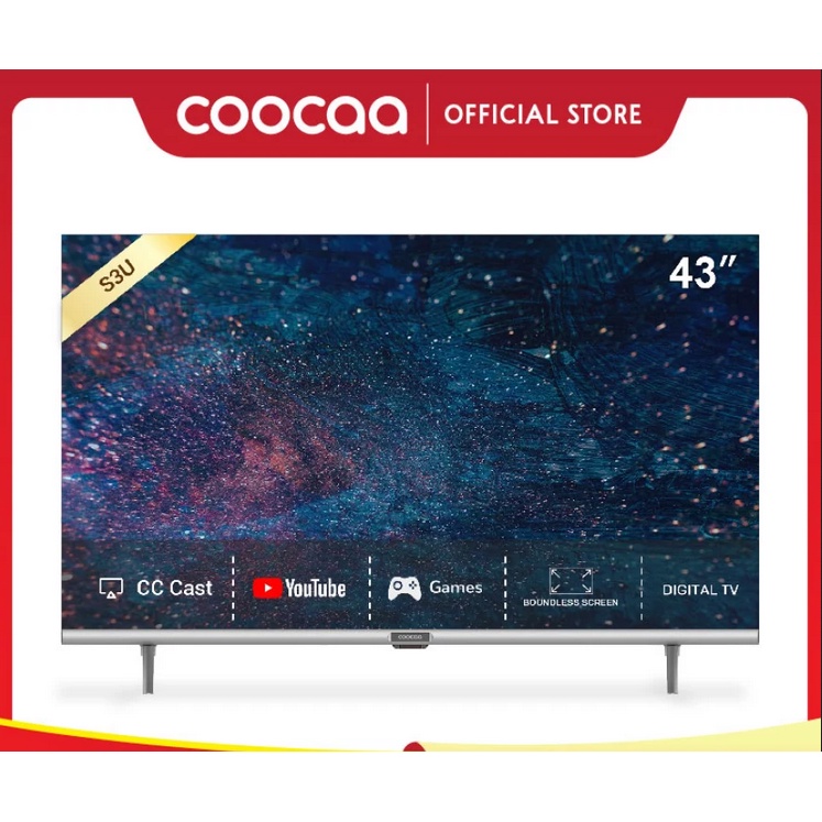 COOCAA 43 inch Digital Smart TV (Model : Coocaa 43S3U)
