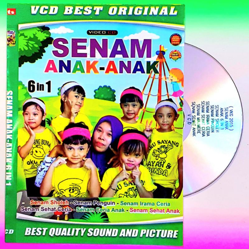 KASET VIDEO SENAM ANAK-ANAK 6 IN 1 -KASET VIDEO SENAM SEHAT CERIA -KASET SENAM ANAK SEHAT
