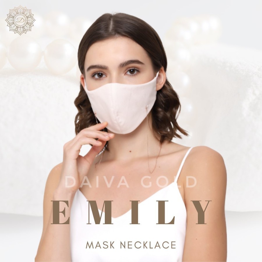 Kalung Masker Emas Asli Emily Kadar 750