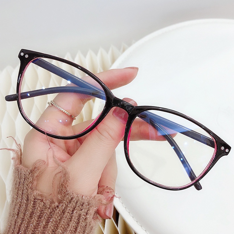 【0-600°Kacamata Myopia Anti Radiasi Dengan Power Frame 100 Untuk Pria Dan Wanita°150°200°250°300°350°400°