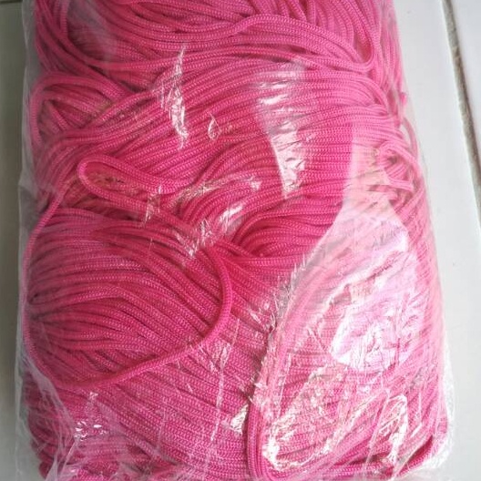 

Tali Kur Pink Fanta 2mm per bungkus besar. 9 ons 900 gram tali accesories premium