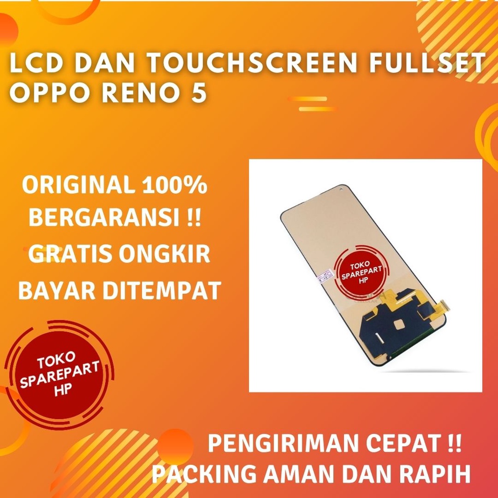 Lcd Original Hp Oppo Reno 5 Ori Fullset Layar Lcd + Touchscreen Oppo Reno 5 Original