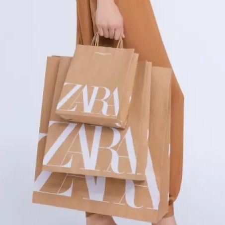 

NEW Paper Bag ZARA ORIGINAL STORE - M