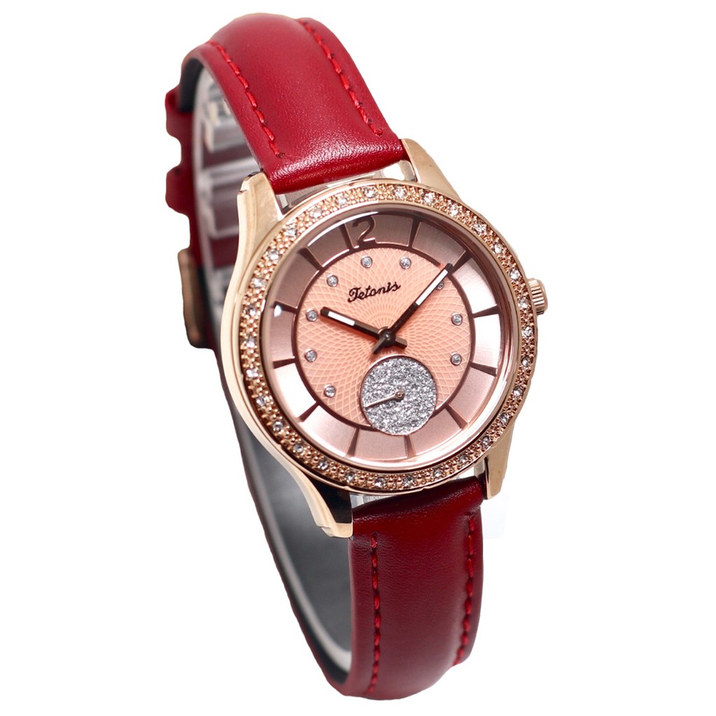 Tetonis 7651L Jam Tangan Wanita Tetonis Original Leather Strap