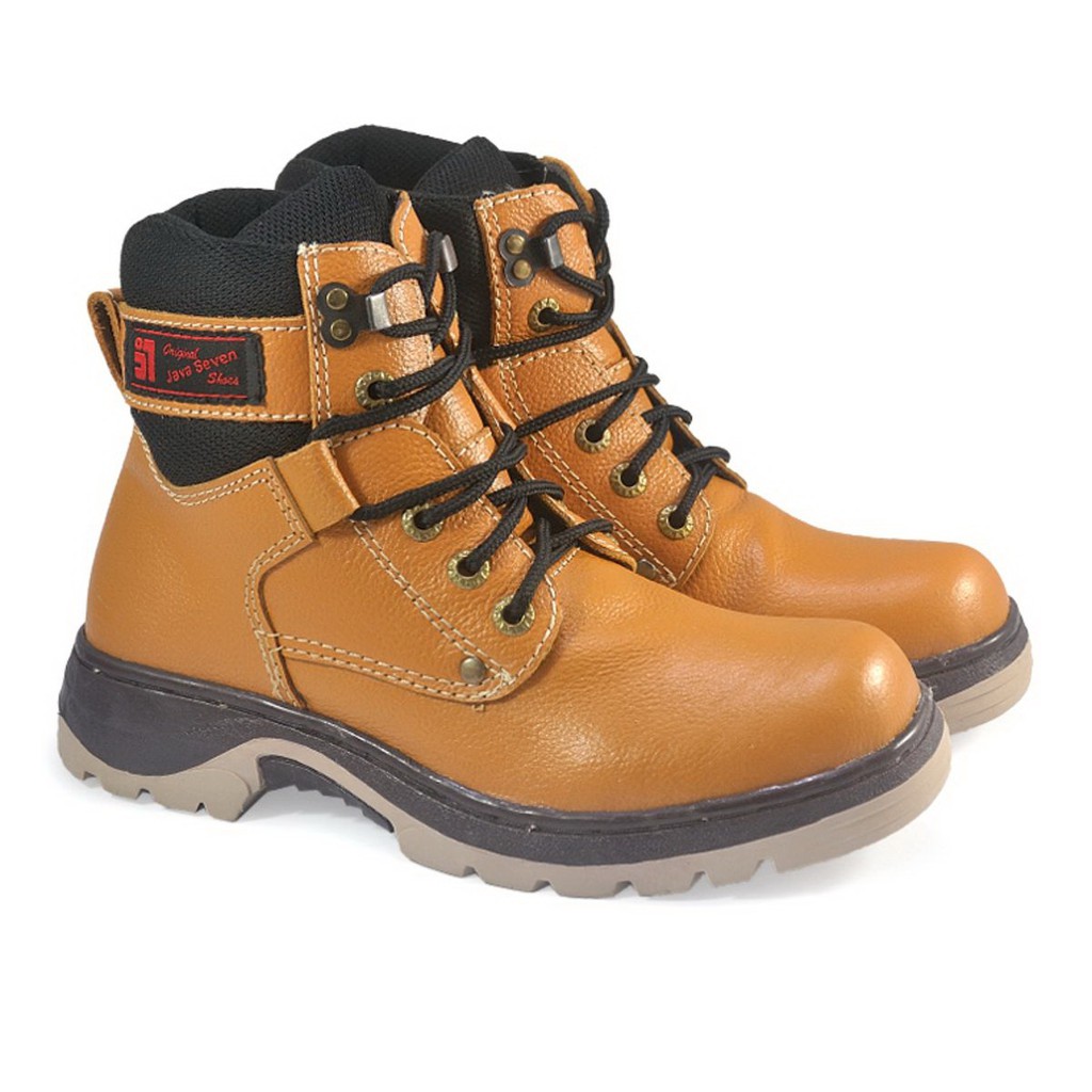 Java Seven - BJB 003 Sepatu Boots Pria TAN murah original cibaduyut keren