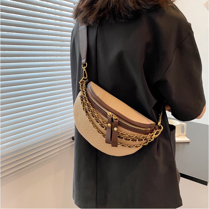 BJ81872 - BEIGE/BLACK/KHAKI/WHITE - TAS WANITA FASHION IMPORT MODIS ELEGAN TERMURAH TERLARIS TERBARU BAGSTORE JAKARTA TAS BATAM GT1872