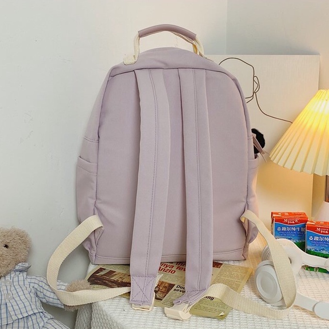 Tas ransel Pastel Maru Korean backpack Import polos Tas sekolah laptop lucu kuliah remaja perempuan ulzzang