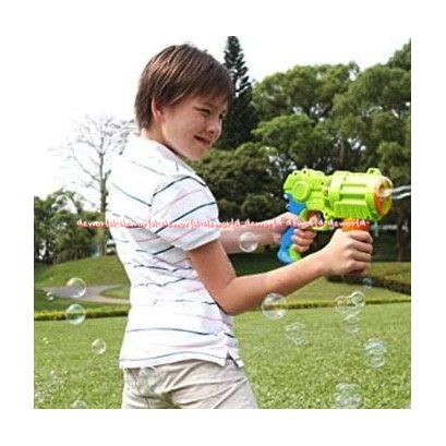 Rainbow Bubble Extreme Bubble Blaster Gun Mainan Gelembung Sabun Bentuk Pistol Pistolan 118ml