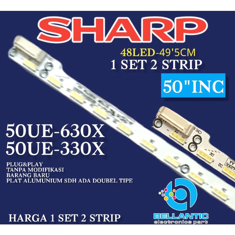 BACKLIGHT TV LED SHARP 50"INC 48LED-49'5CM