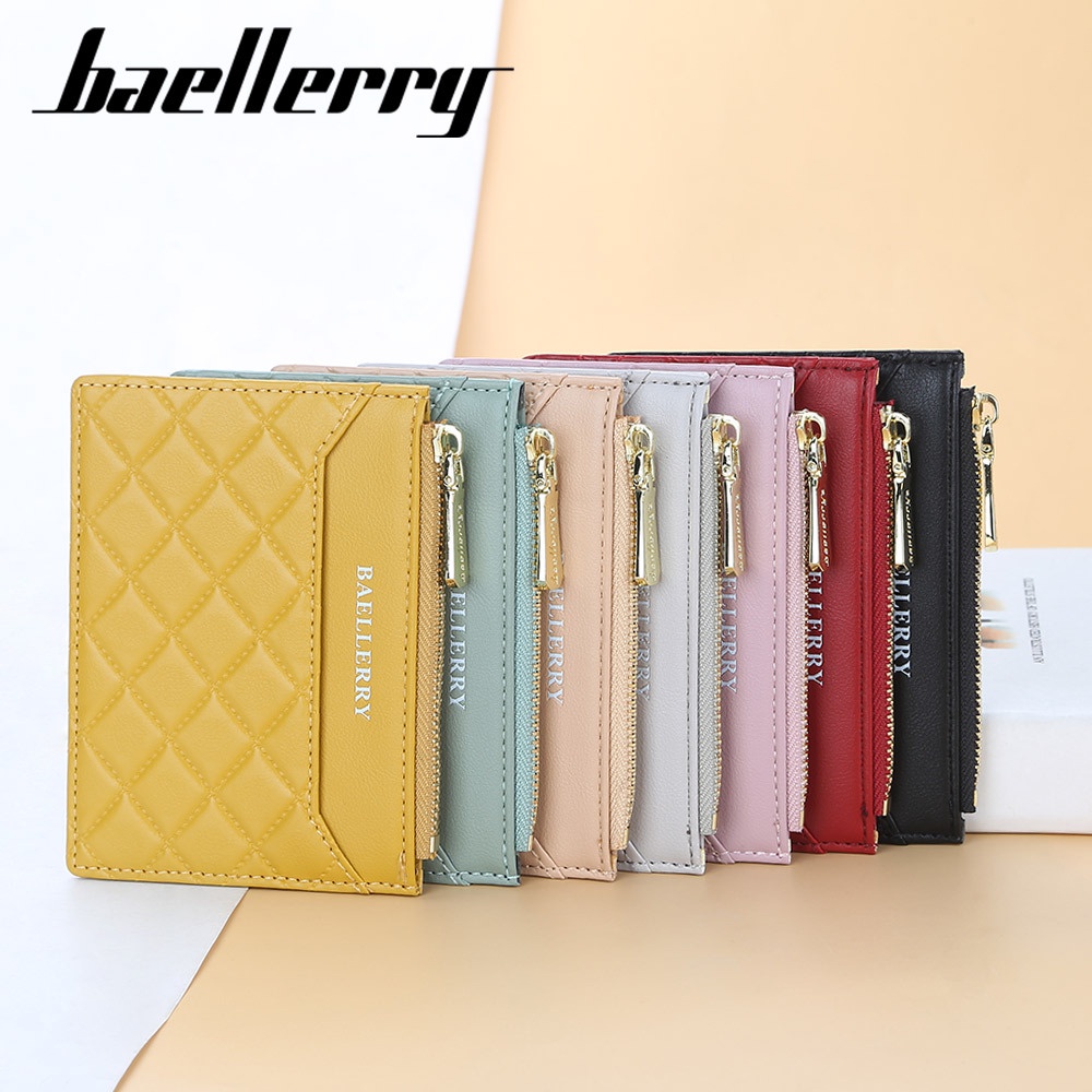 BAELLERRY NR079 Dompet Kartu Wanita Bahan Kulit PU Leather Premium WATCHKITE WKOS