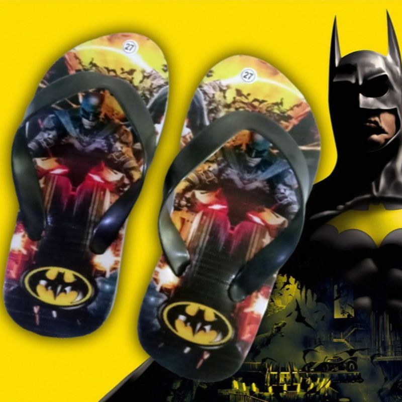 Sandal Jepit Anak Laki Laki Printing Batman