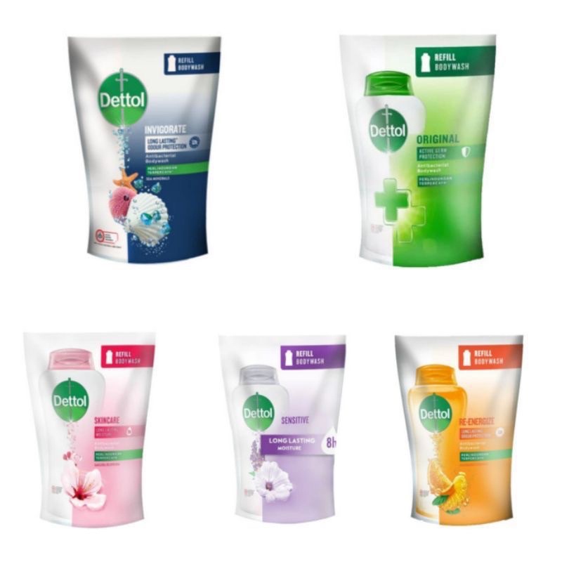 DETTOL BODY WASH REFIL SABUN CAIR ANTI BAKTERI