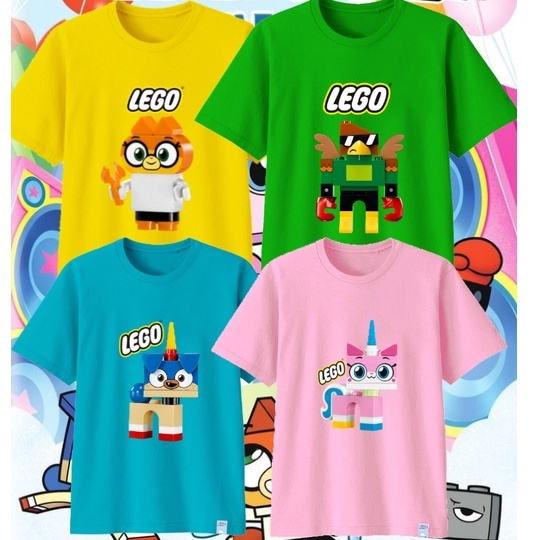 Kaos Lego Unikitty - Cotton Combed 30's Extra soft - Bayi, Anak, Remaja & Dewasa