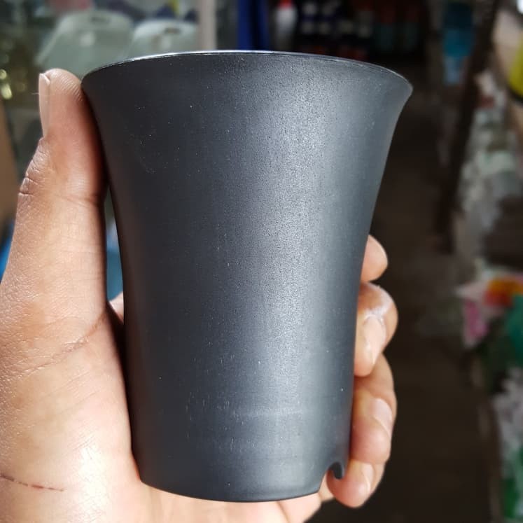 Pot Sanse NKT 5 hitam / POT KAKTUS / POT BUNGA TGG