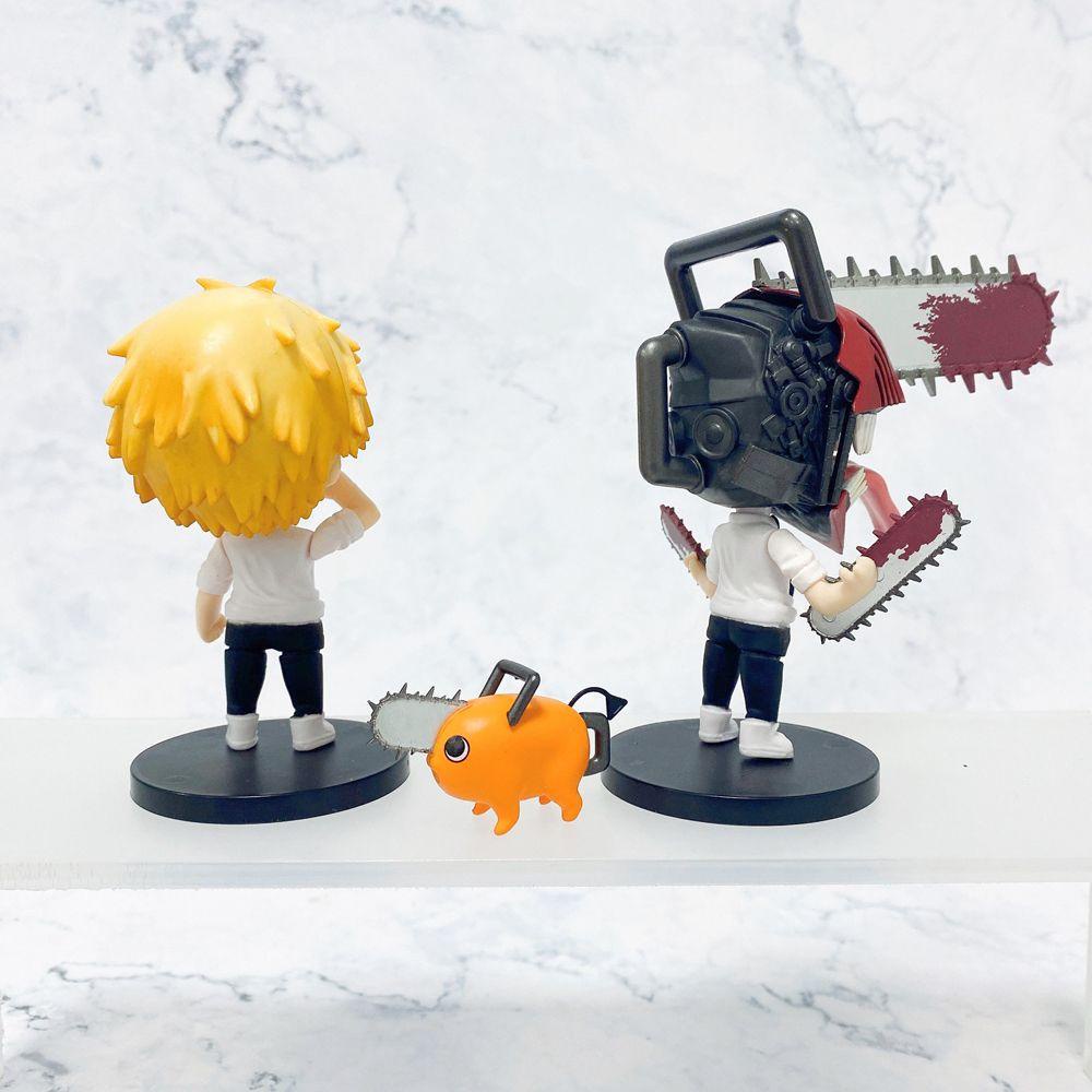 Lanfy Chainsaw Man Dekorasi Moldel Koleksi Q Versi Boneka Mainan Anak Ornamen Anak Hadiah Model Mainan