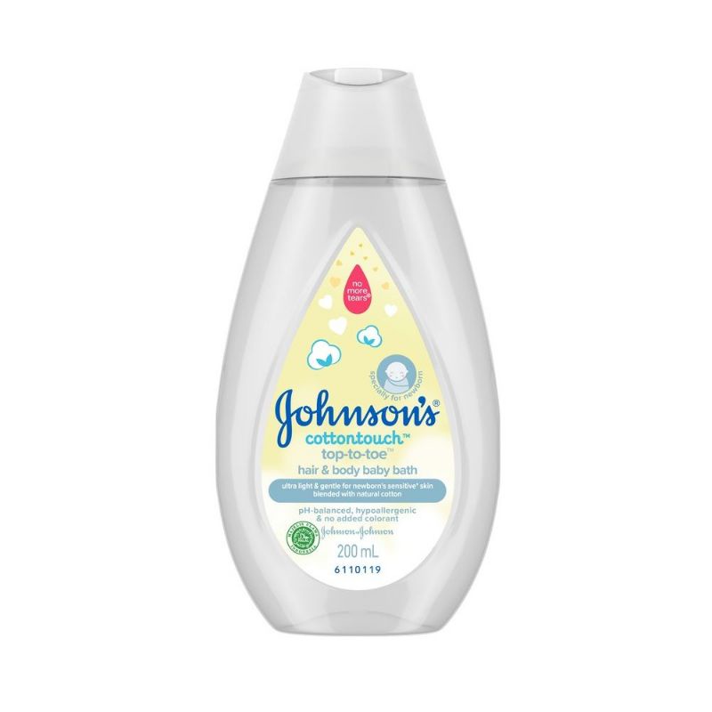 JOHNSON’S Cottontouch Top to Toe Hair &amp; Body Bath 200mL