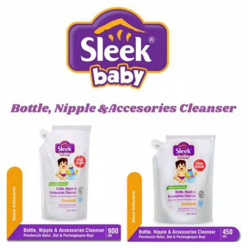 SLEEK BABY BN CLEANSER POUCH 450-900ML