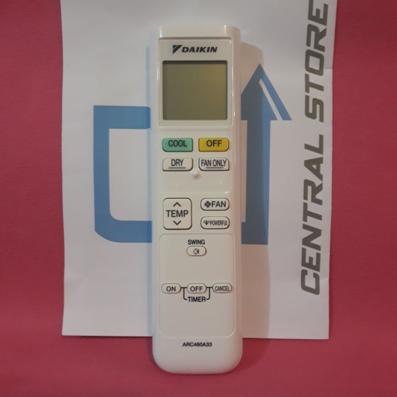 Remote AC Daikin ARC480A33 ORIGINAL