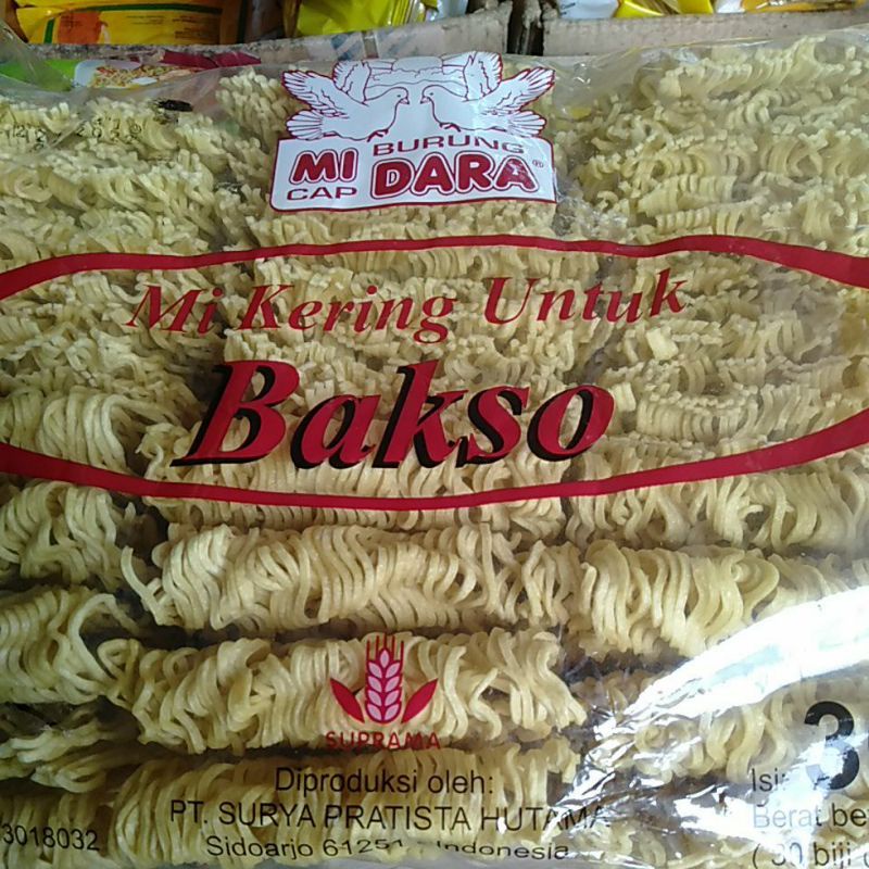 

Mie Bakso Mie Kering Cap Burung Dara Isi 30 Kepng