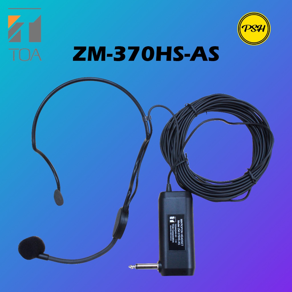 Jual TOA ZM370HSAS ZM370 ZM370 ZM370HS Mic Headworn Headset Bando