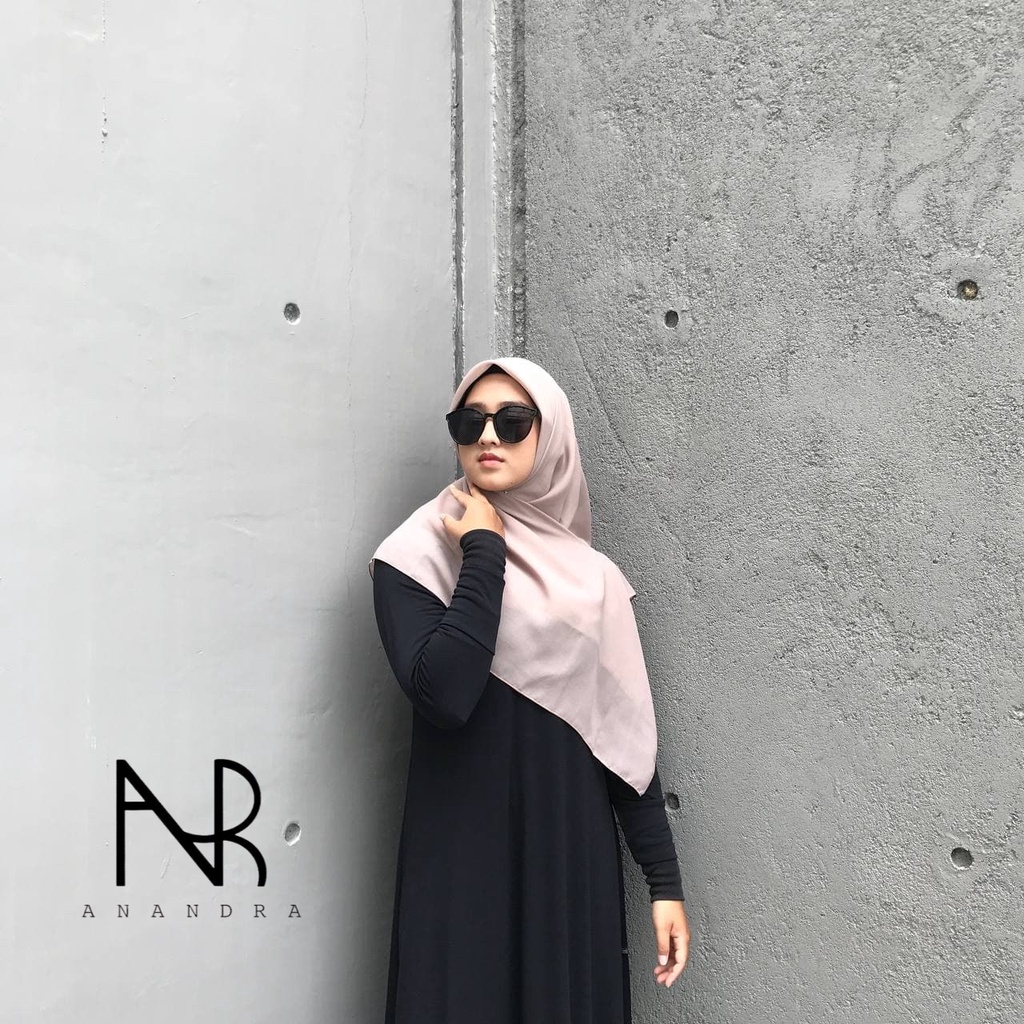 BASIC SQUARE IVORY /HIJAB SEGIEMPAT (HIJAB DOUBLE HYCON) - ANANDRA