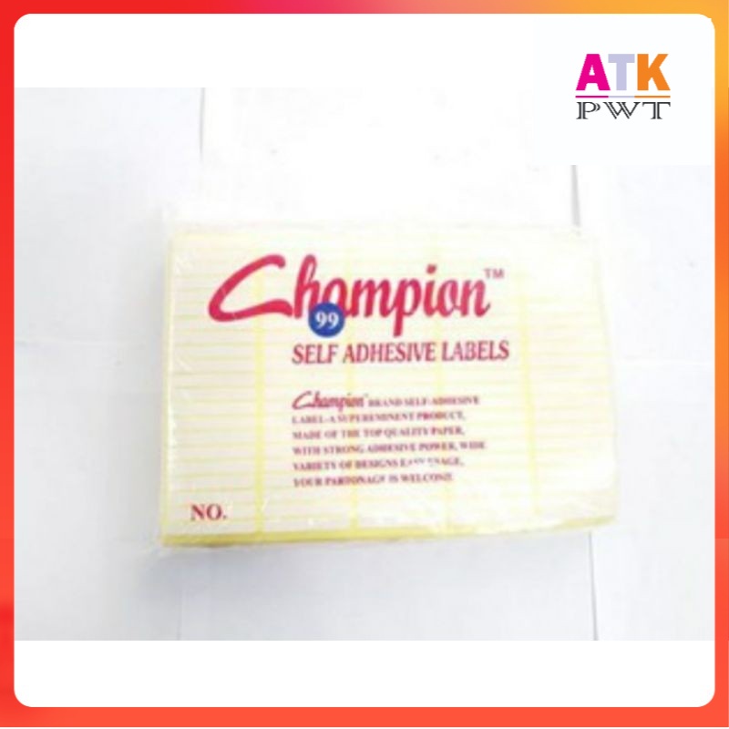 

Label Undangan CHAMPION No 99 & No 112 - ATK