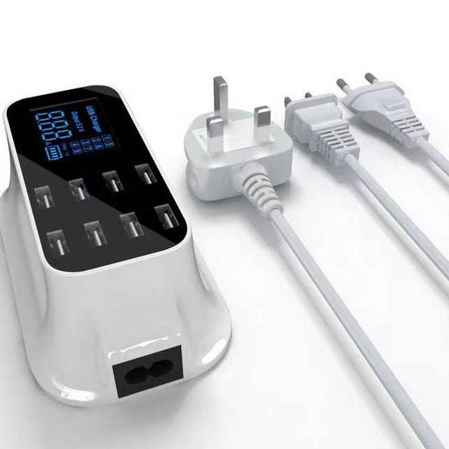 Smart Wall Charger 8 Usb Port With Led Display - Yc-Cda19 J- Diminati Banget
