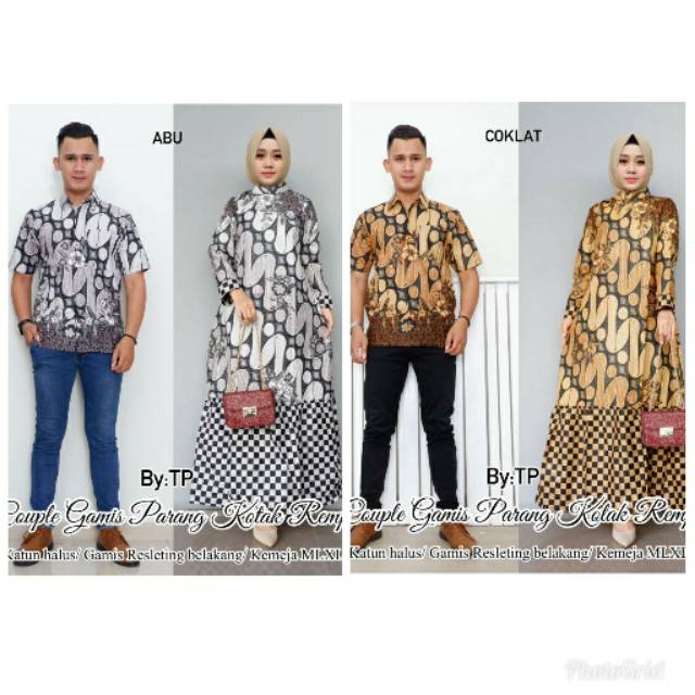 Couple gamis parang kotak rempel